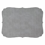 Bodrum Curly Grey Oblong Easy Care Placemats - Set of 4