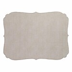 Bodrum Curly Oatmeal Oblong Easy Care Placemats - Set of 4