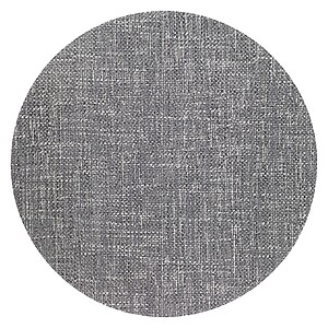 Bodrum Echo Charcoal Gray Round Easy Care Placemats - Set of 4