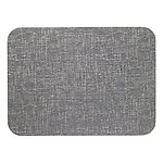 Bodrum Echo Charcoal Gray Oblong Easy Care Placemats - Set of 4