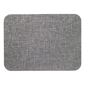 Bodrum Echo Charcoal Gray Oblong Easy Care Placemats - Set of 4