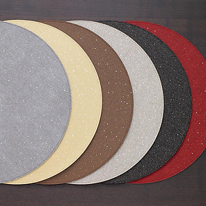 Bodrum Gem Gold Round Easy Care Place Mats - Set of 4
