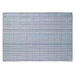 Bodrum Grid Aqua Blue Outdoor Placemats - Set of 4
