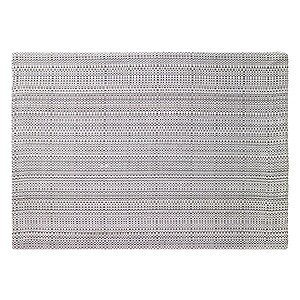 Bodrum Grid Pebble Gray Outdoor Placemats - Set of 4