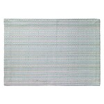 Bodrum Grid Turquoise Blue Outdoor Placemats - Set of 4