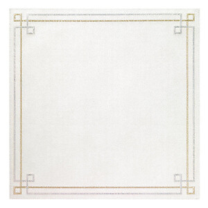 Bodrum Link Silver and Gold Square Easy Care Placemats - Set of 4