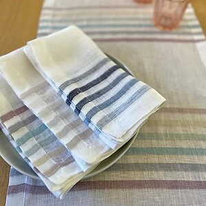 Bodrum Logan Black Striped Napkins - Set of 4