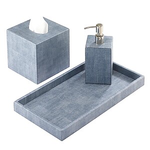 Bodrum Luster Ice Blue Bath Collection