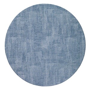 Bodrum Luster Ice Blue Round Easy Care Place Mats - Set of 4