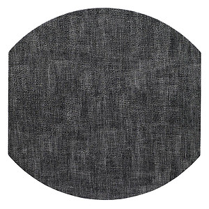 Bodrum Luster Smoke Elliptic Easy Care Place Mats - Set of 4