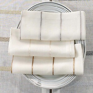 Bodrum Metallic Thread Pearl Napkins - Set of 4