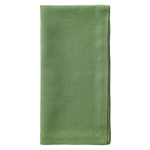 Bodrum Mykonos Palm Green Stonewashed Napkins - Set of 4