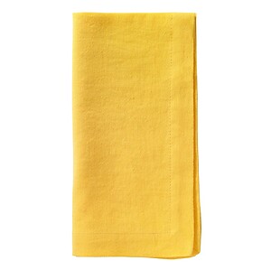 Bodrum Mykonos Sunshine Yellow Stonewashed Napkins - Set of 4