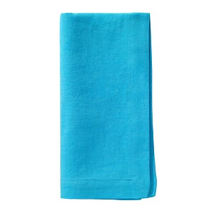 Bodrum Mykonos Turquoise Blue Stonewashed Napkins - Set of 4