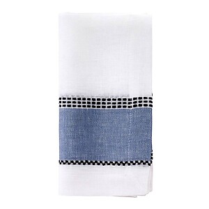 Bodrum Nashville Bluebell Linen Napkins - Set of 4