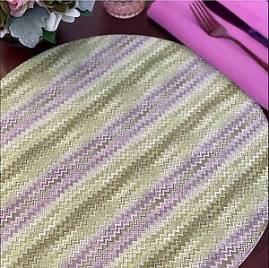 Bodrum Nova Prairie Round Easy Care Placemats - Set of 4