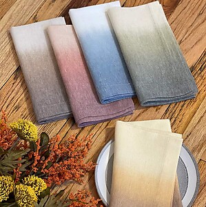 Bodrum Ombre Olive Khaki Napkins - Set of 4