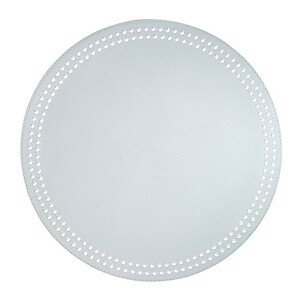 Bodrum Pearls Celadon and White Round Easy Care Placemats - Set of 4