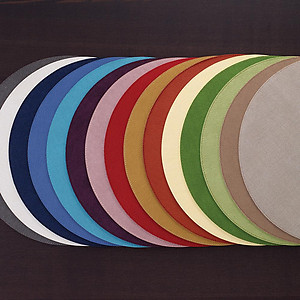 Bodrum Presto Charcoal Grey Round Easy Care Placemats - Set of 4