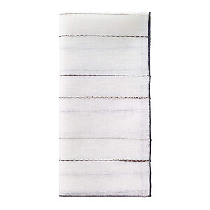 Bodrum Porto Charcoal and Gray Striped Napkins - Set of 4