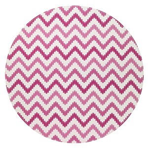 Bodrum Ripple Berry Round Easy Care Placemats - Set of 4
