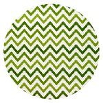 Bodrum Ripple Grass Green Round Easy Care Placemats - Set of 4
