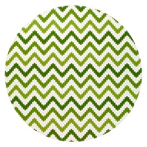 Bodrum Ripple Grass Green Round Easy Care Placemats - Set of 4