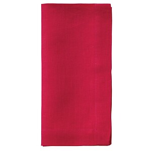 Bodrum Riviera Magenta Red Stonewashed Linen Napkins - Set of 4