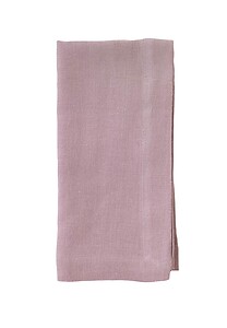 Bodrum Riviera Mauve Stonewashed Linen Napkins - Set of 4