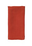 Bodrum Riviera Paprika Red Stonewashed Linen Napkins - Set of 4