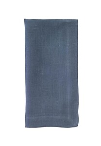 Bodrum Riviera Petrol Blue Stonewashed Linen Napkins - Set of 4