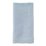 Bodrum Riviera Powder Blue Stonewashed Linen Napkins - Set of 4