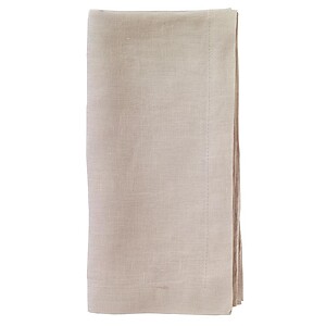 Bodrum Riviera Tan Stonewashed Linen Napkins - Set of 4