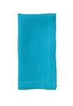 Bodrum Riviera Turquoise Blue Stonewashed Linen Napkins - Set of 4