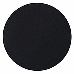 Bodrum Skate Black Round Easy Care Placemats - Set of 4