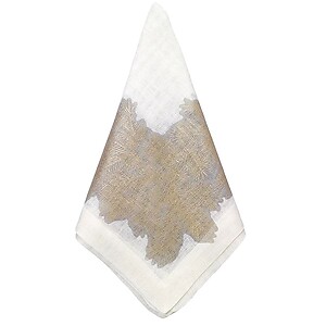 Bodrum Spruce Antique Gold Linen Napkins - Set of 4