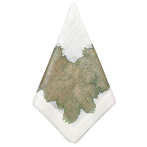 Bodrum Spruce Forest Linen Napkins - Set of 4