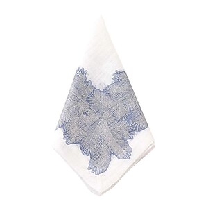 Bodrum Spruce Ice Blue Linen Napkins - Set of 4