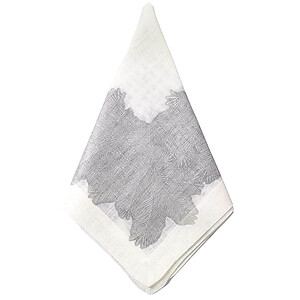 Bodrum Spruce Silver Linen Napkins - Set of 4