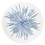 Bodrum Starburst Blue Round Easy Care Placemats - Set of 4