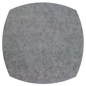 Bodrum Stingray Gray Elliptic Easy Care Place Mats - Set of 4