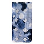 Bodrum Watermark Blue Linen Napkins - Set of 4