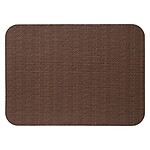 Bodrum Wicker Chocolate Brown Oblong Easy Care Placemats - Set of 4