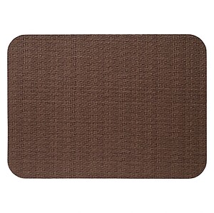 Bodrum Wicker Chocolate Brown Oblong Easy Care Placemats - Set of 4