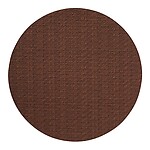 Bodrum Wicker Chocolate Brown Round Easy Care Placemats - Set of 4