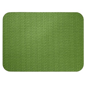 Bodrum Wicker Grass Green Oblong Easy Care Placemats - Set of 4