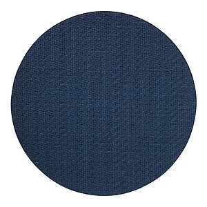 Bodrum Wicker Navy Blue Round Easy Care Placemats - Set of 4