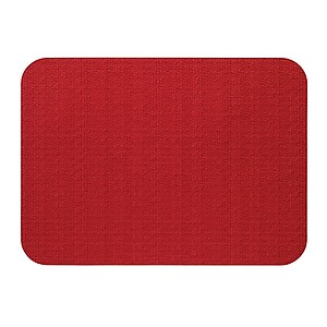 Bodrum Wicker Tomato Red Oblong Easy Care Placemats - Set of 4