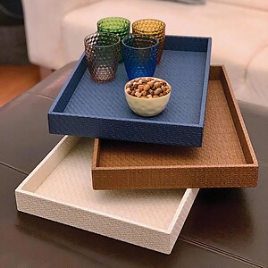 Bodrum Wicker Vinyl Trays