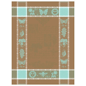 Le Jacquard Francais Botanique Blue Cotton Tea Towel